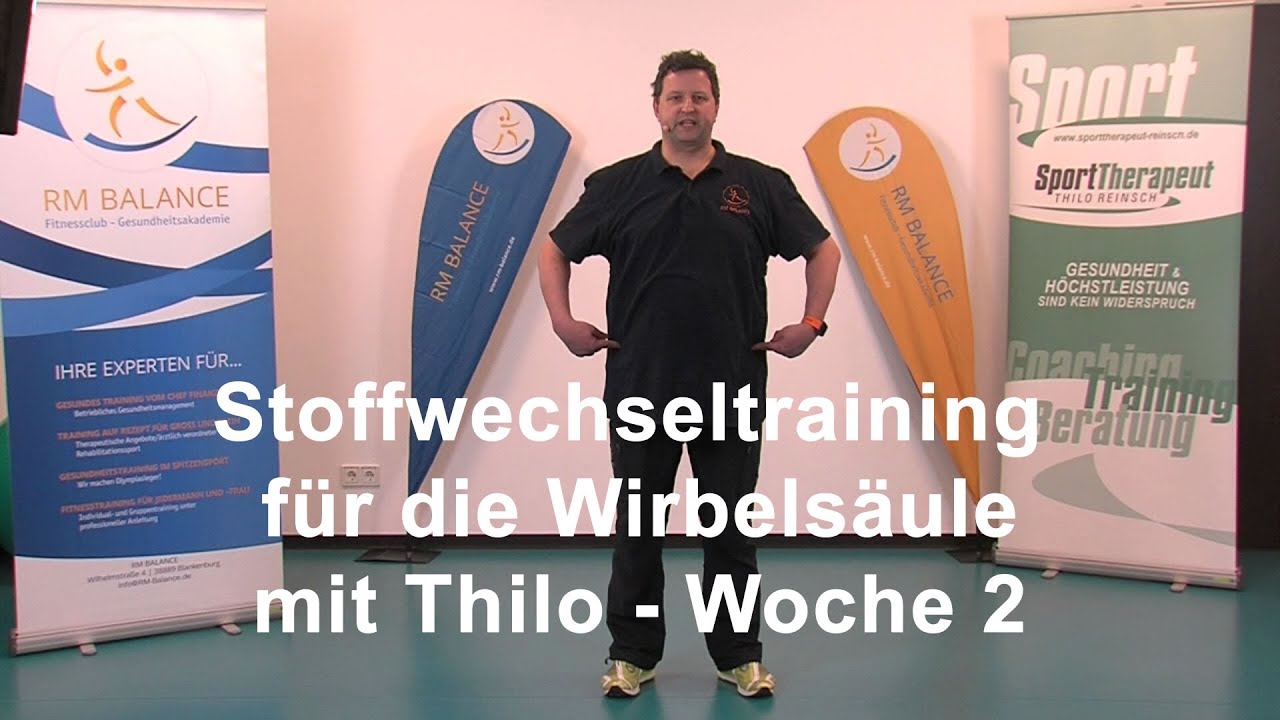 Stoffwechseltraining für die Wirbelsäule für Thilo - Woche 2
