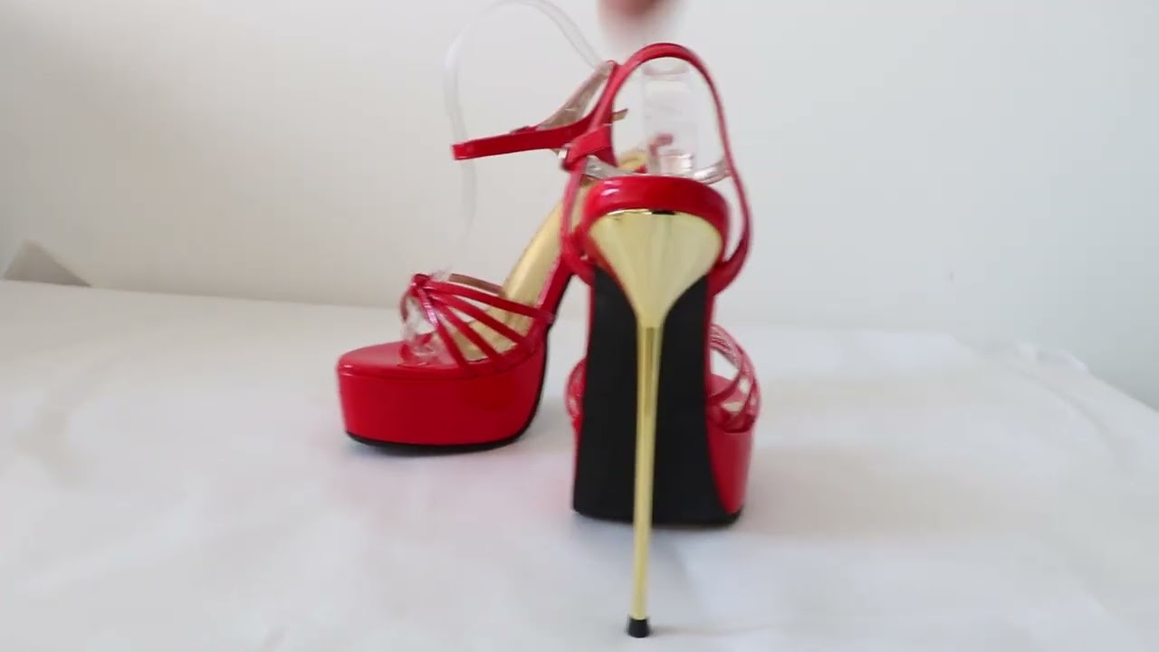 Sorbern Night Club Footwear Sandals Slingback Summer Shoes Metal High Heels