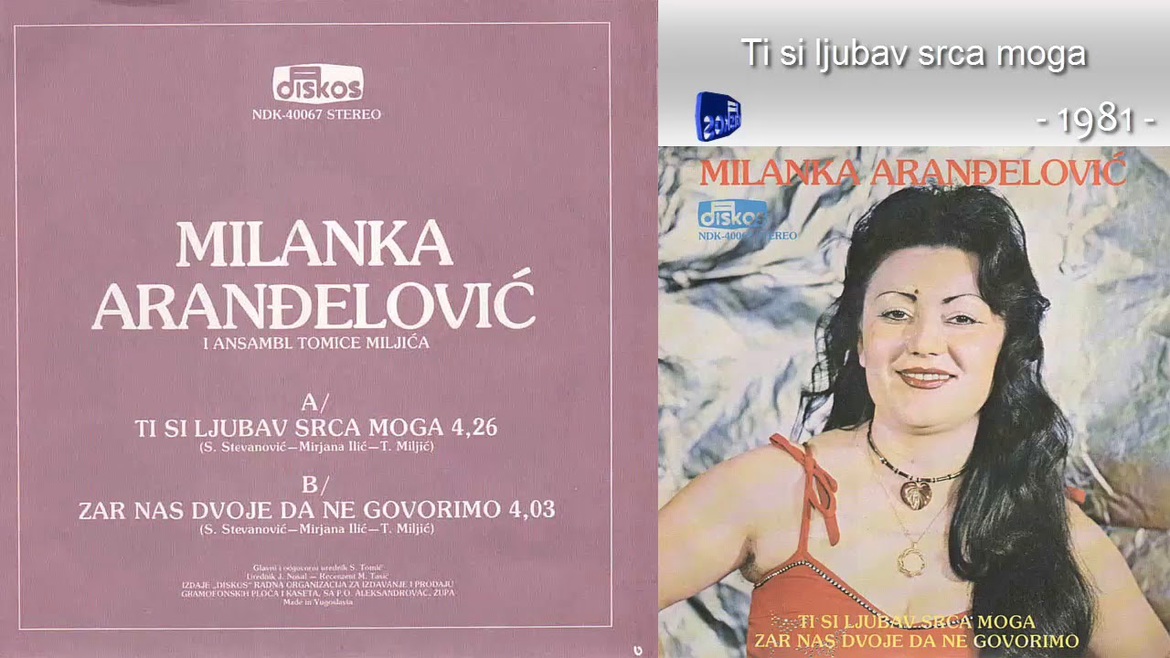 Milanka Arandjelovic - Ti si ljubav srca moga - (Audio 1981)