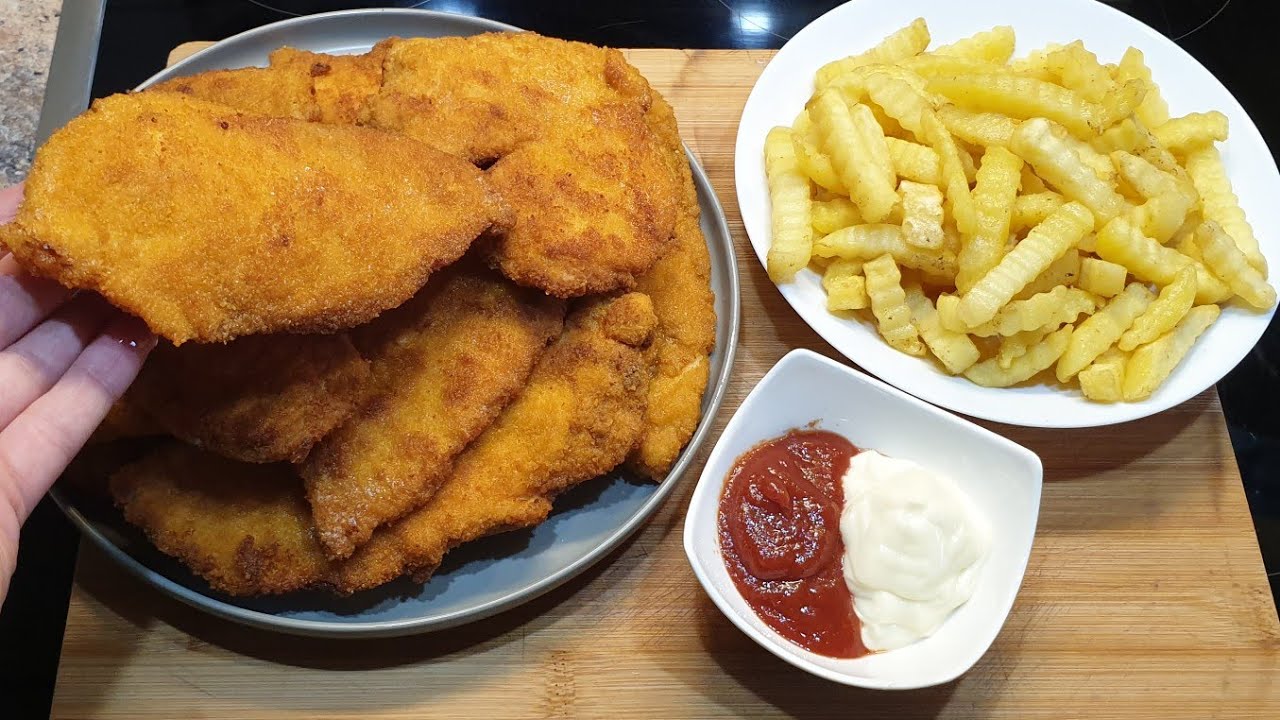 Schnitzel-Shniclla te Pulës me supër shije ,ide e lehtë dhe e shpejtë per Iftar,ose Syfyr provoni🥰🥰🥰