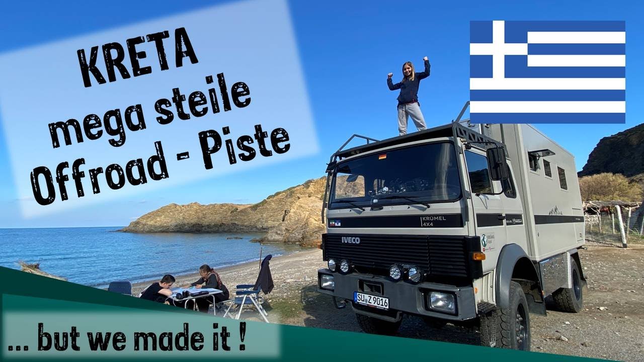 Kreta: Mega enge Serpentinen - but we made it! Weihnachten zu fünft im Truck - Griechenland Offroad