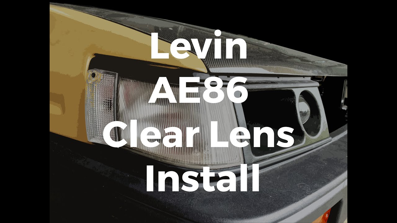 Installing Clear Lens on my Toyota Levin AE86
