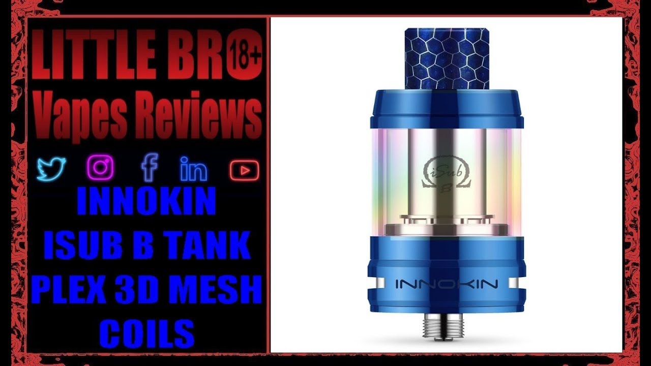 Innokin isub B Tank Plex 3D Mesh coils