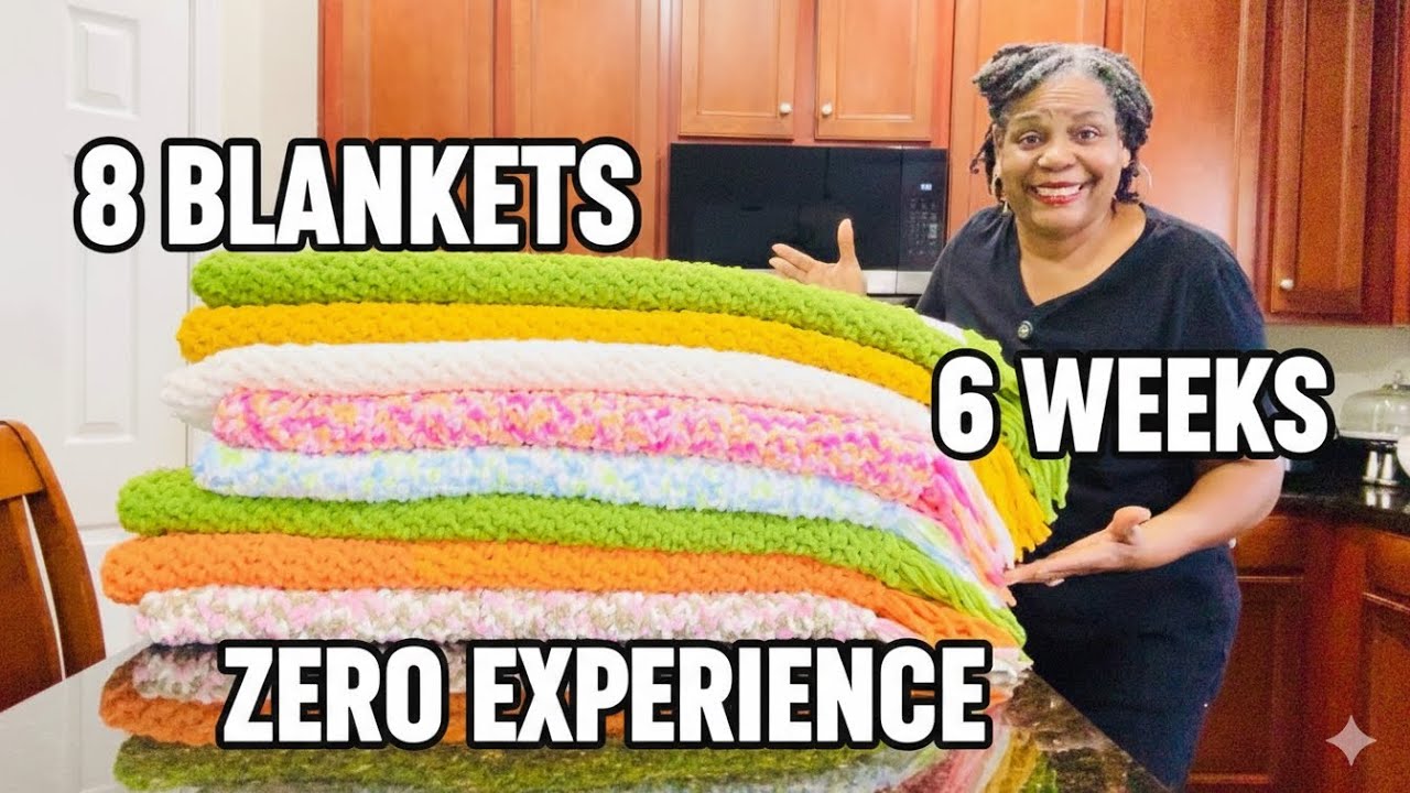 NO WAY! I Crocheted 8 Blankets in 6 Weeks (And I’m Just Learning) 🤯