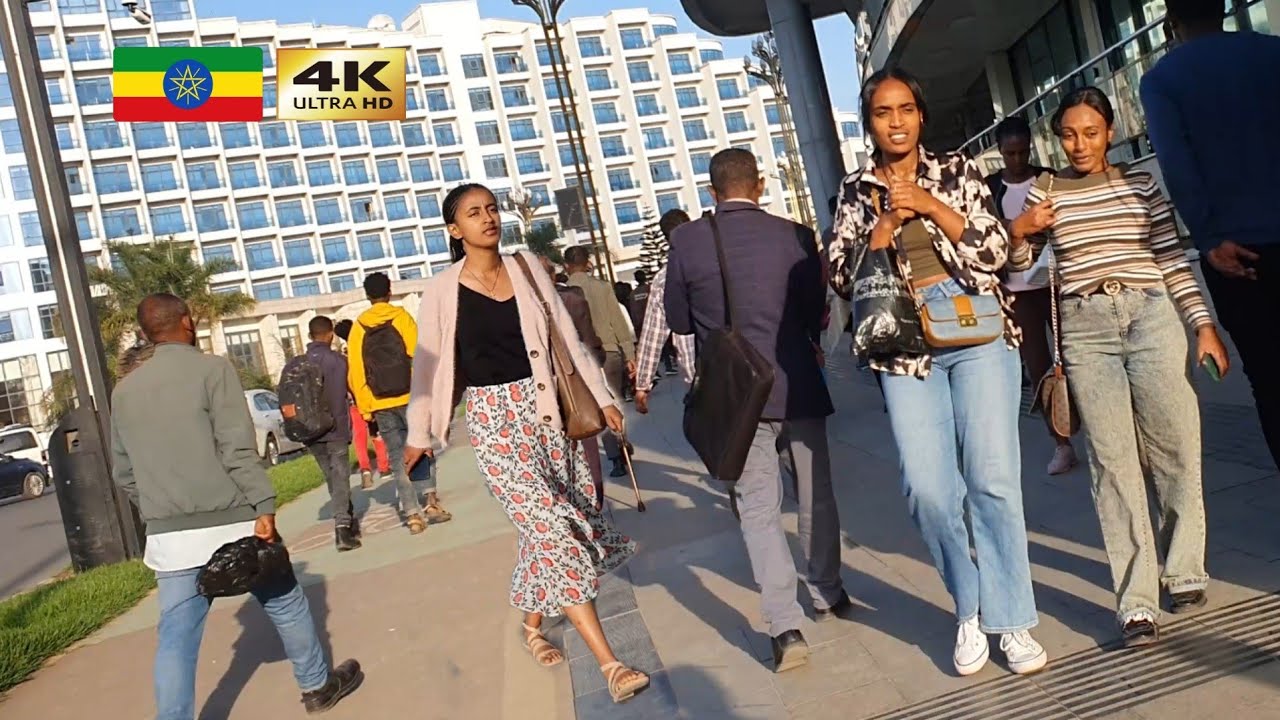 Bole ( Skylight Hotel ) , 🇪🇹 Addis Ababa walking Tour 2025 , Ethiopia