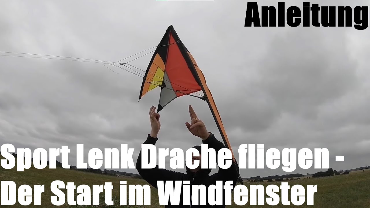 Sport Lenk Drache (Deltalenkdrachen) fliegen - der Start im Windfenster Anleitung