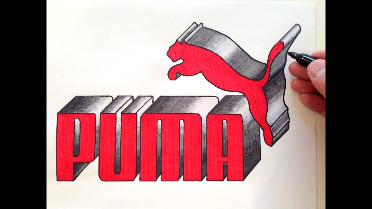 How to Draw the PUMA Logo in 3D - Best on Youtube