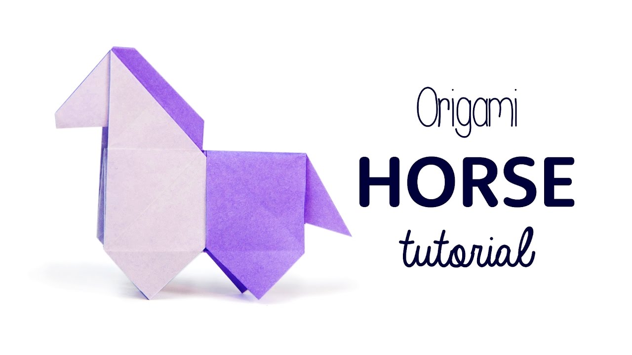 Origami Horse Tutorial - DIY - Paper Kawaii