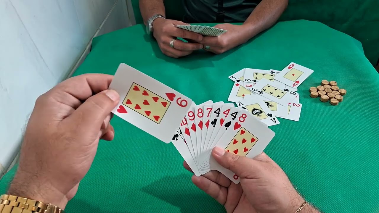 Jogando um baralho, cacheta