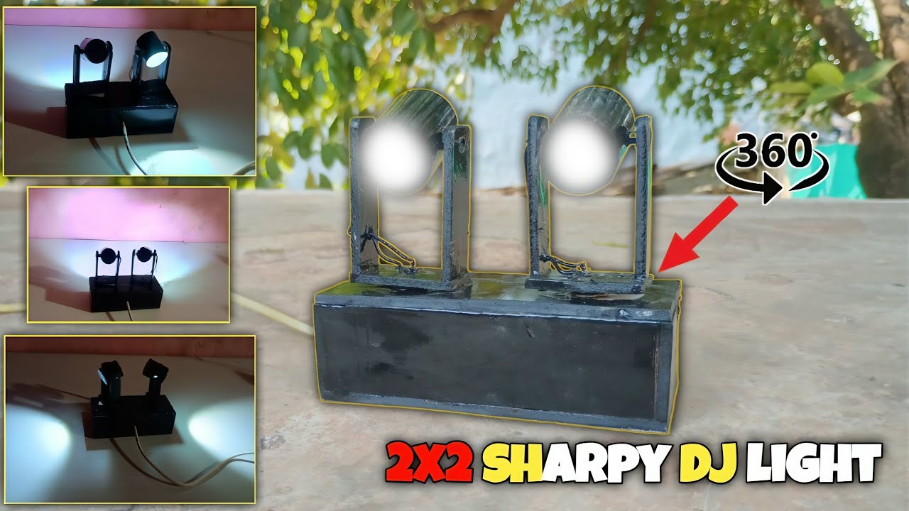 Mini Sharpy DJ Light DIY: 2x2 Ghar Pe Banaao, very easy (May 2025