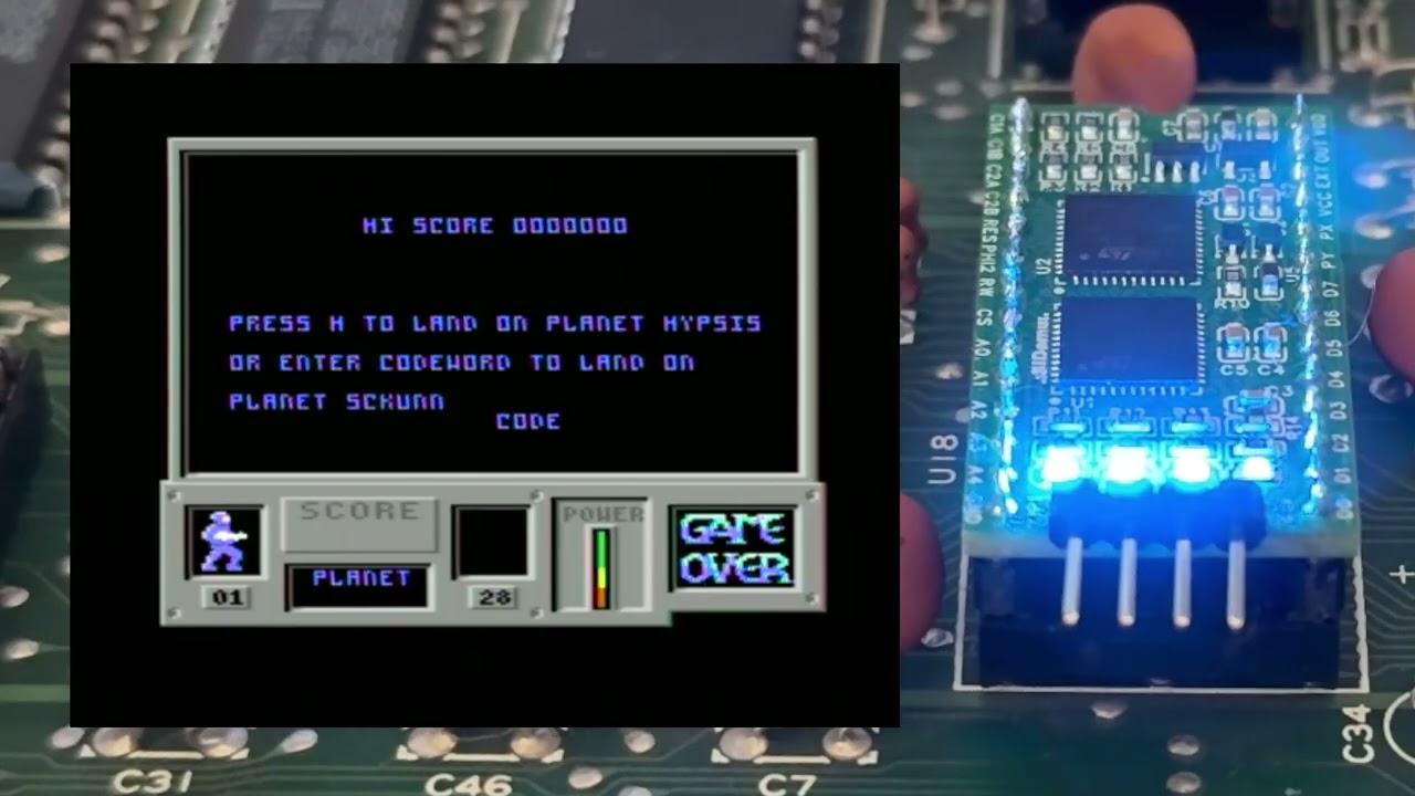 Game Over theme by Martin Galway on SIDemu Board V2.2 (prerelease showcase)