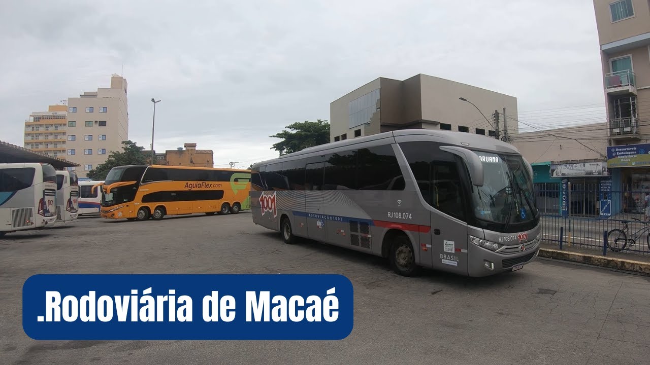 MOVIMENTAÇÃO de ÔNIBUS na Rodoviária de Macaé - RJ #23