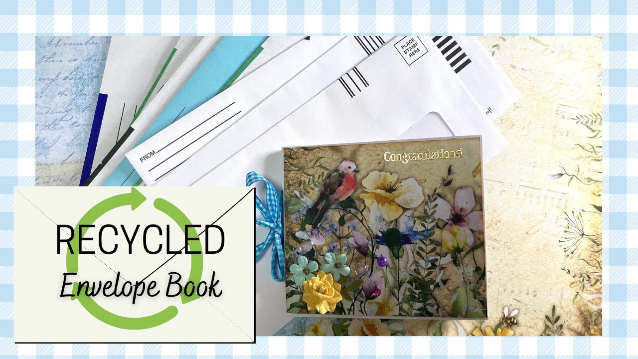 Recycled Envelope Book With Lots Of Pockets (Giveaway Ended)