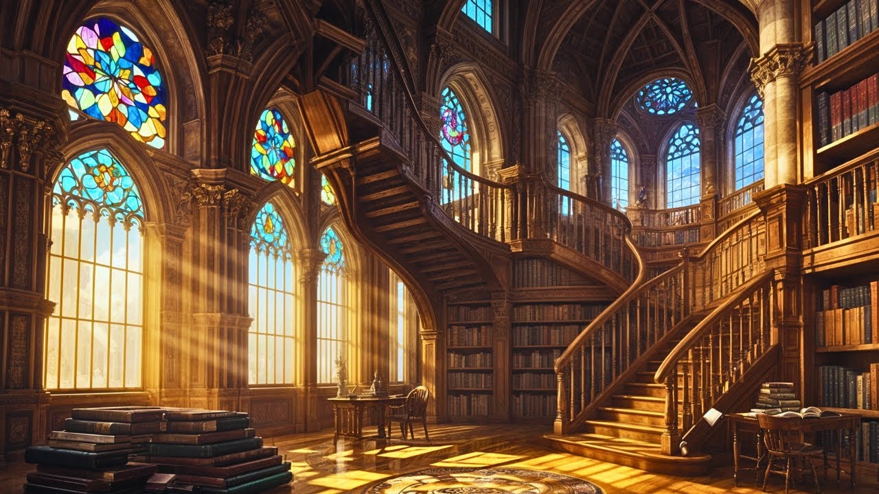 📚 Peaceful Library Ambience | White Noise for Sleep & Study