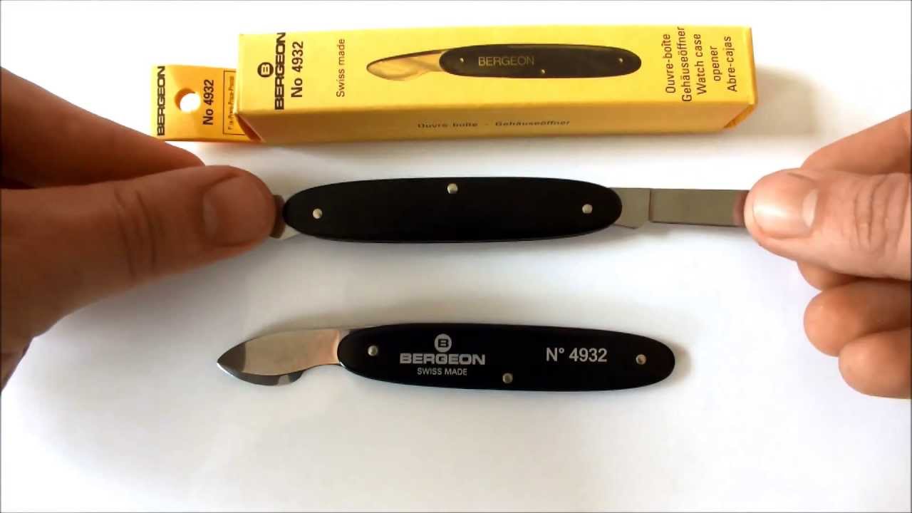 BERGEON 4932 & 6403 PROFESSIONAL WATCH CASE KNIFE OPENERS REVIEW