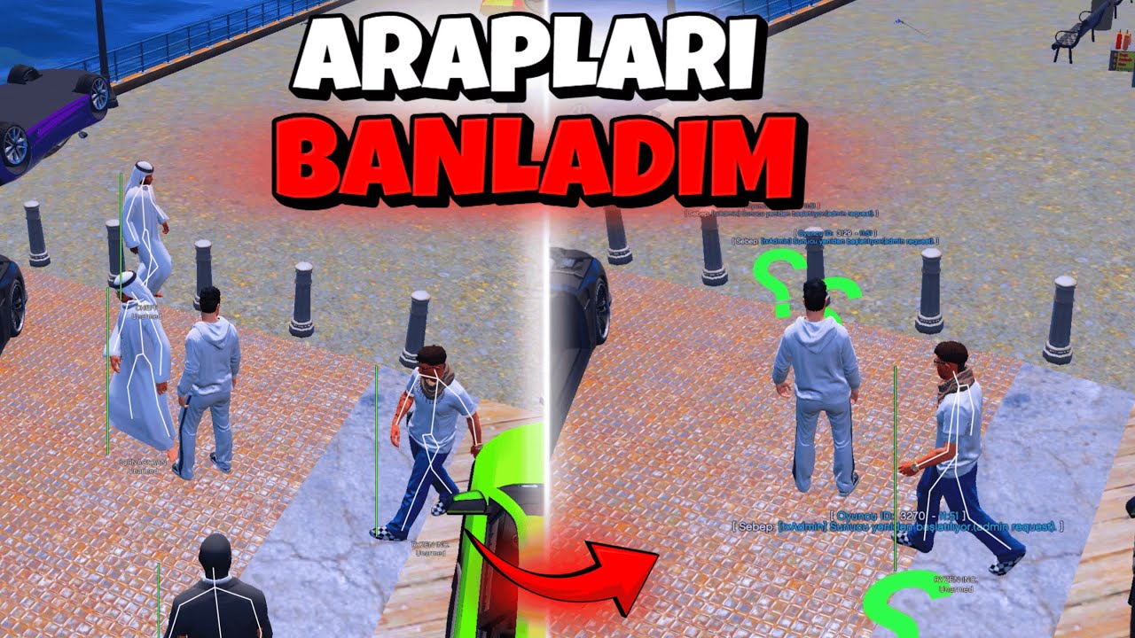 SERVERDAKİ ARAPLARI HİLE İLE BANLADIM! (Fivem Hile Troll)