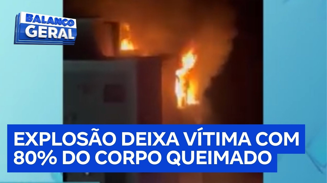 Câmeras flagram explosão que destruiu imóvel e feriu personal em Foz