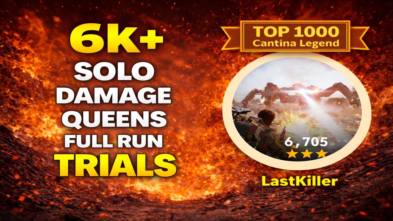 Solo Damage Queens – TOP 1000 Cantina Legend (EASY 6K+) | ARC Raiders Full Run