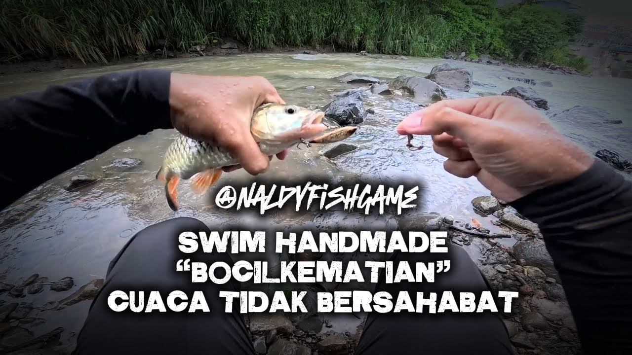 WOOD SWIM HANDMADE | HAMAPALA MUSIM HUJAN #casting #mancing #fishing #hampalababon 