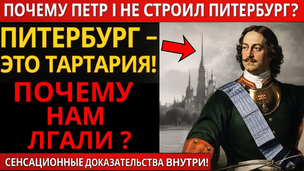 ПЕТР I ЗАВОЕВАЛ ТАРТАРИЮ? Почему Петербург называли чужим именем!?
