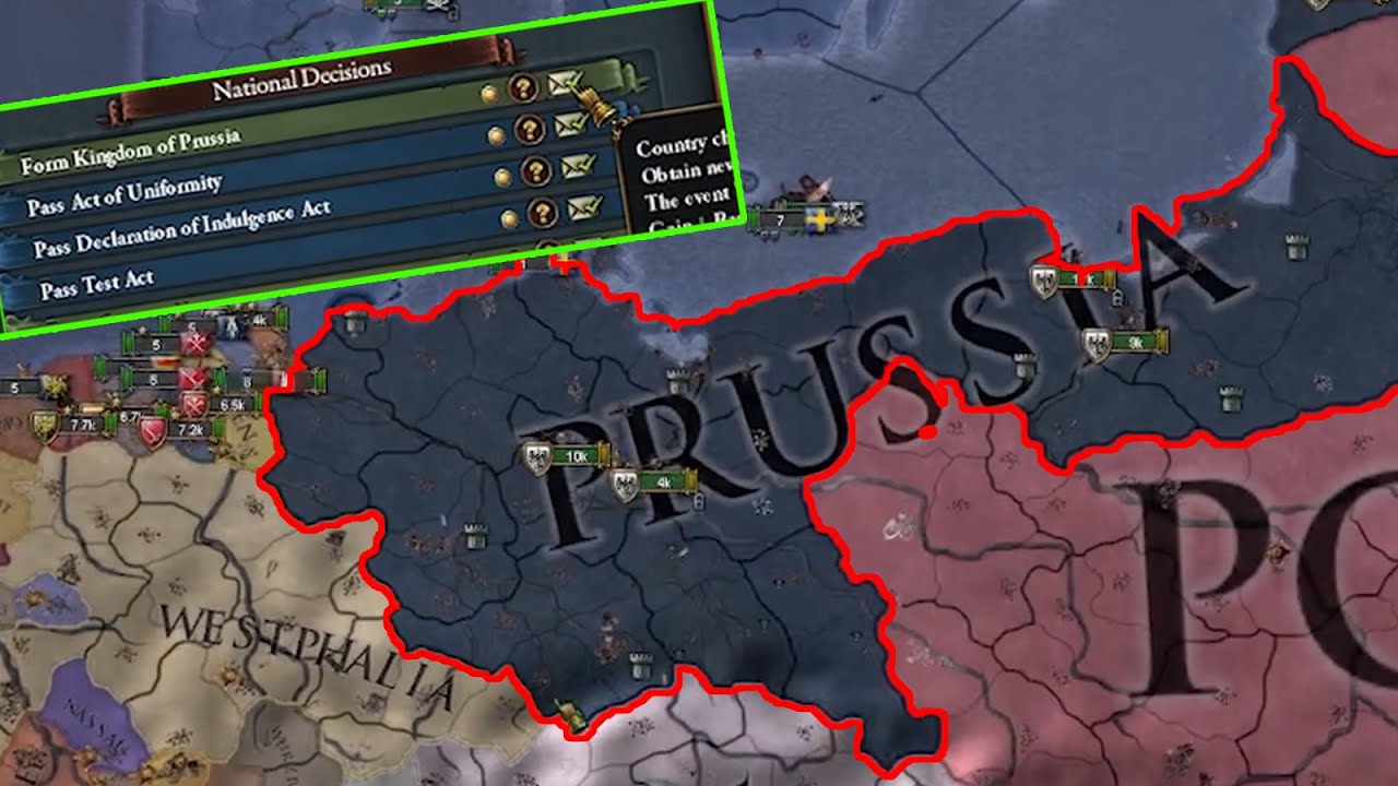 When prussia is formed in multiplayer
