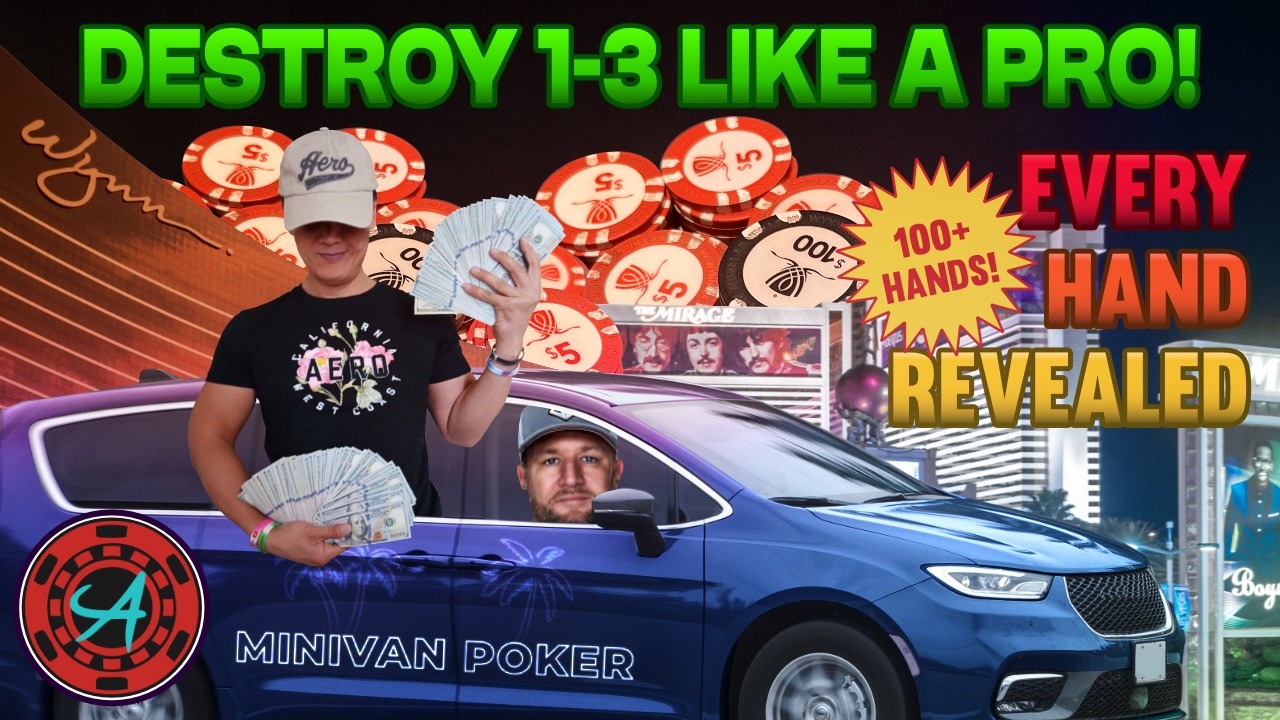 Pro TEACHES how he makes $100+ an hour at LOW STAKES! EVERY single hand dealt in a session | 1-3 NLH