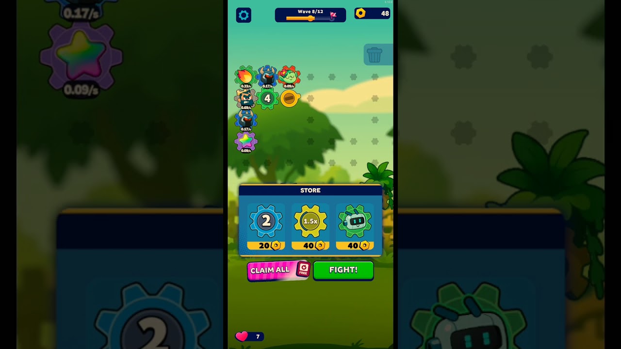 Gear ⚙️ fight easy mobile game but relaxing. Have fun 
