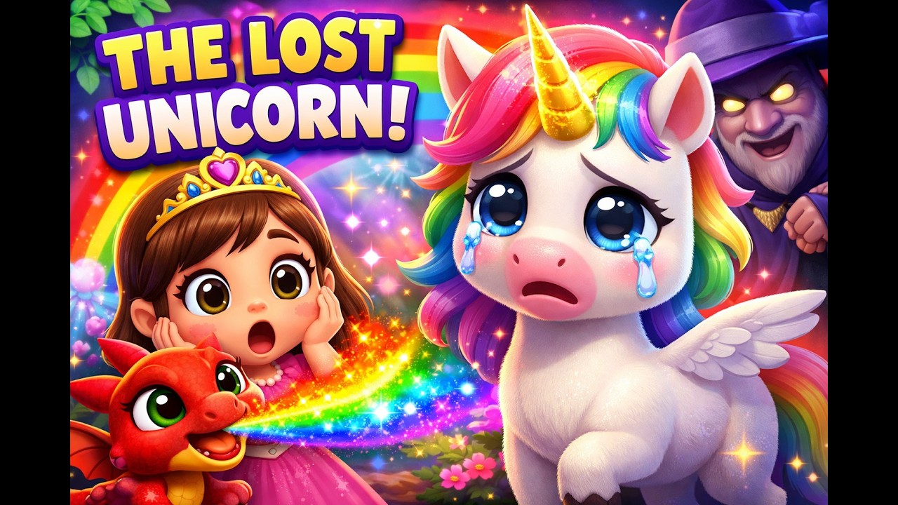 The Lost Unicorn FairyTales story  3D Animated Moral Stories for Kids | Bedtime Story Adventure