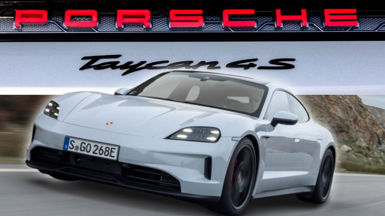 Porsche Taycan 4S 2025 года в цвете &laquo;Ледяной металлик&raquo;