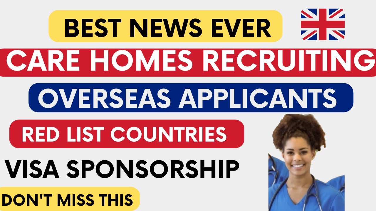 CARE HOME CURRENTLY RECRUITING FROM RED LIST COUNTRIES AND OVERSEAS WITH VISA SPONSORSHIP 🇬🇧