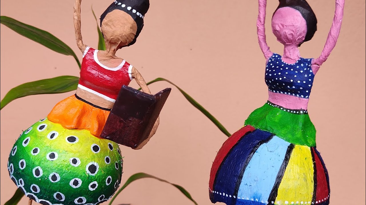 Coconut Shell Craft Ideas You Can Easily Make At Home / Coconut Shell Doll Ideas