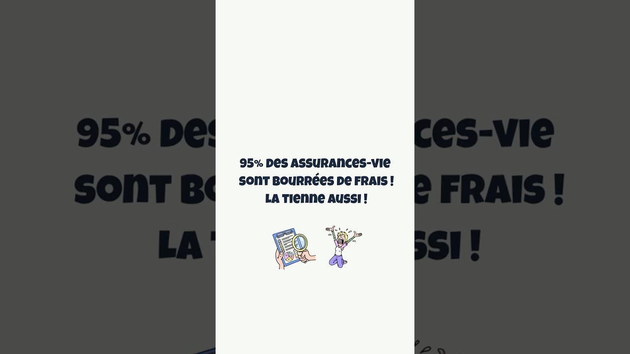 95% des assurances-vie sont bourr&eacute;es de frais ! La tienne aussi ! 💸📉