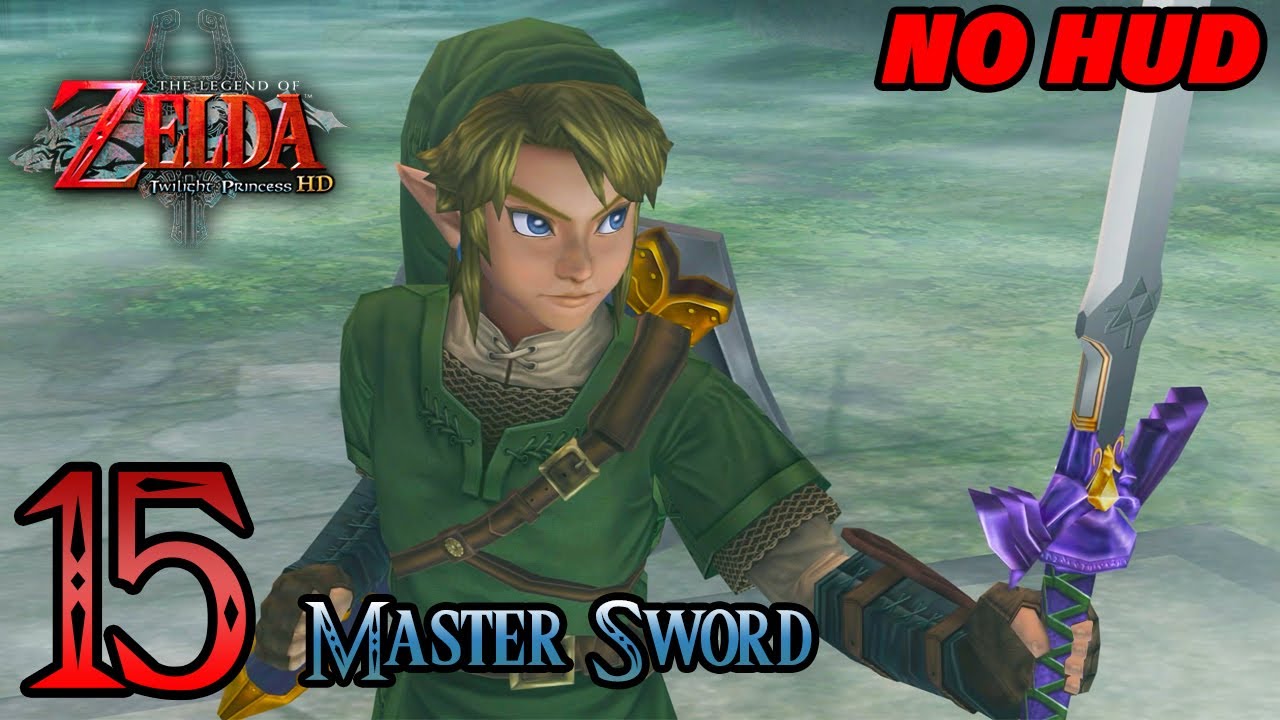 Zelda Twilight Princess HD No Hud 60fps - 100% Walkthrough Longplay - Part 15 - The Master Sword
