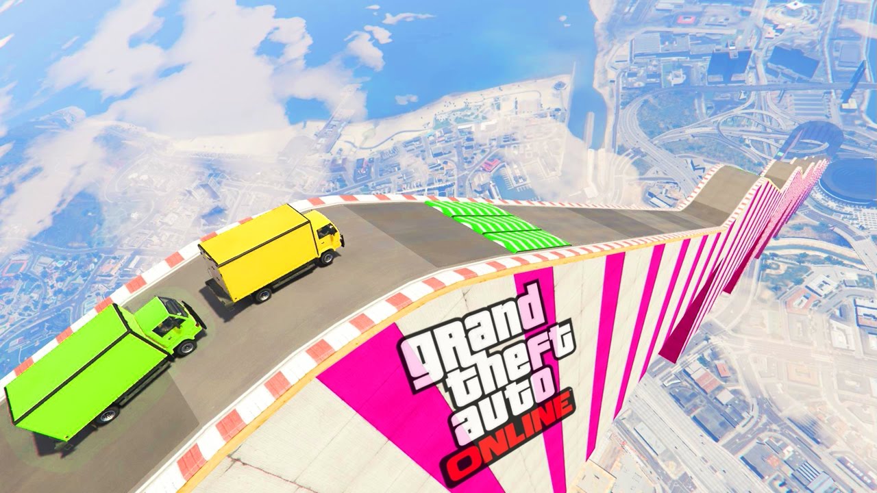 GÉANTE GLISSADE CAMION !! GTA 5 ONLINE