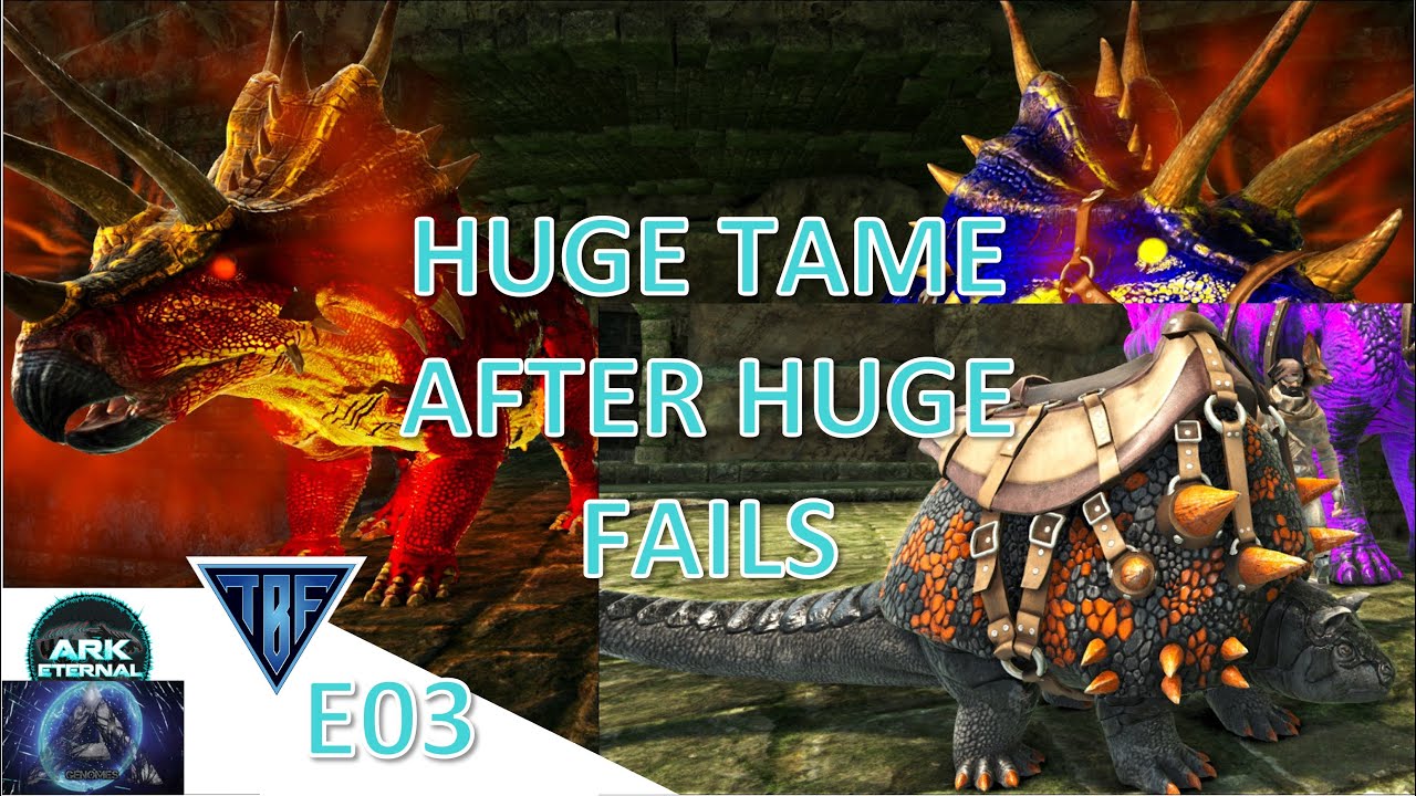 We tamed one of the best Eternal dinos!  Ark Eternal Genomes E03 Ark Survival Evolved Modded