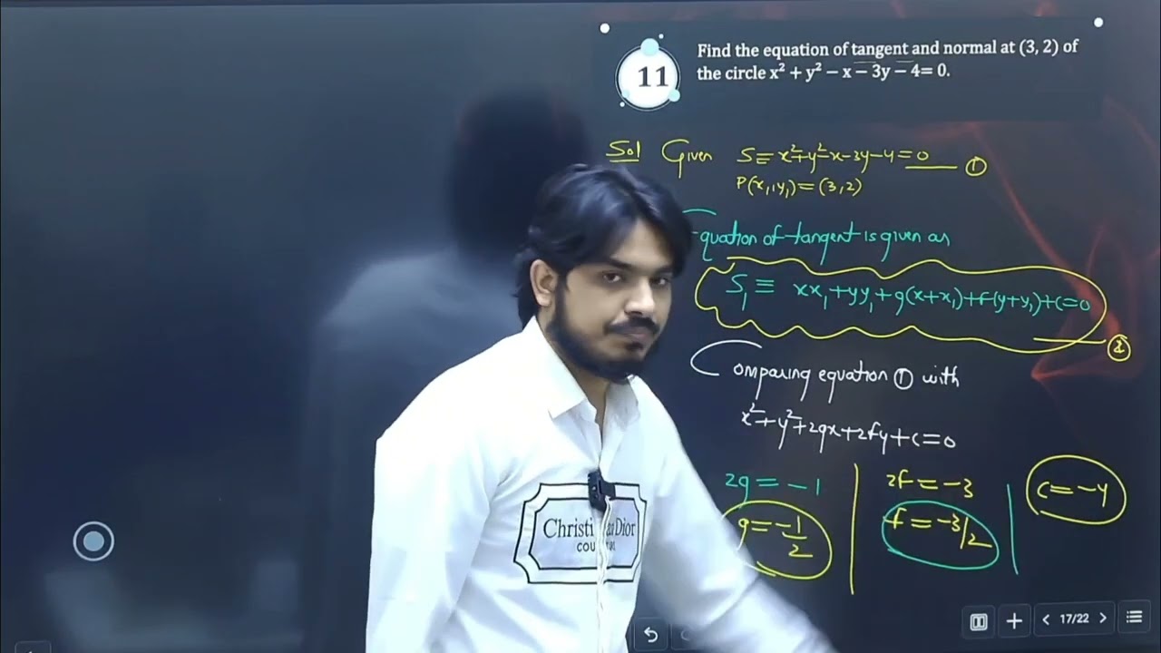 2B PYQ's Equation of tangent and normal