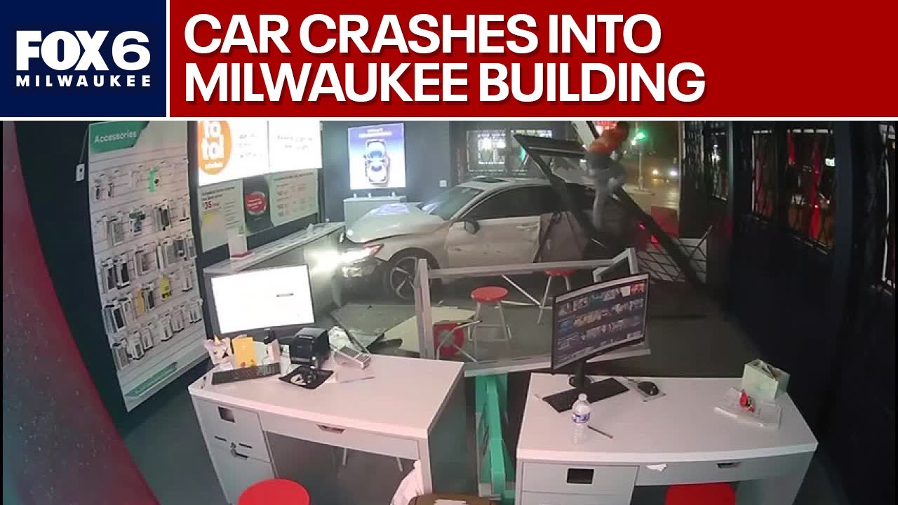 Car crashes into Milwaukee building | FOX6 News Milwaukee