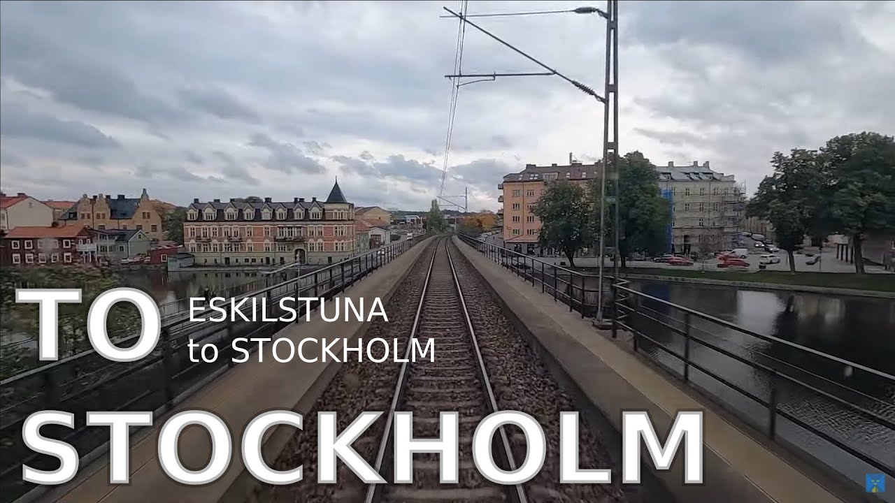TRAIN DRIVER'S VIEW: To Stockholm (Eskilstuna - Stockholm)