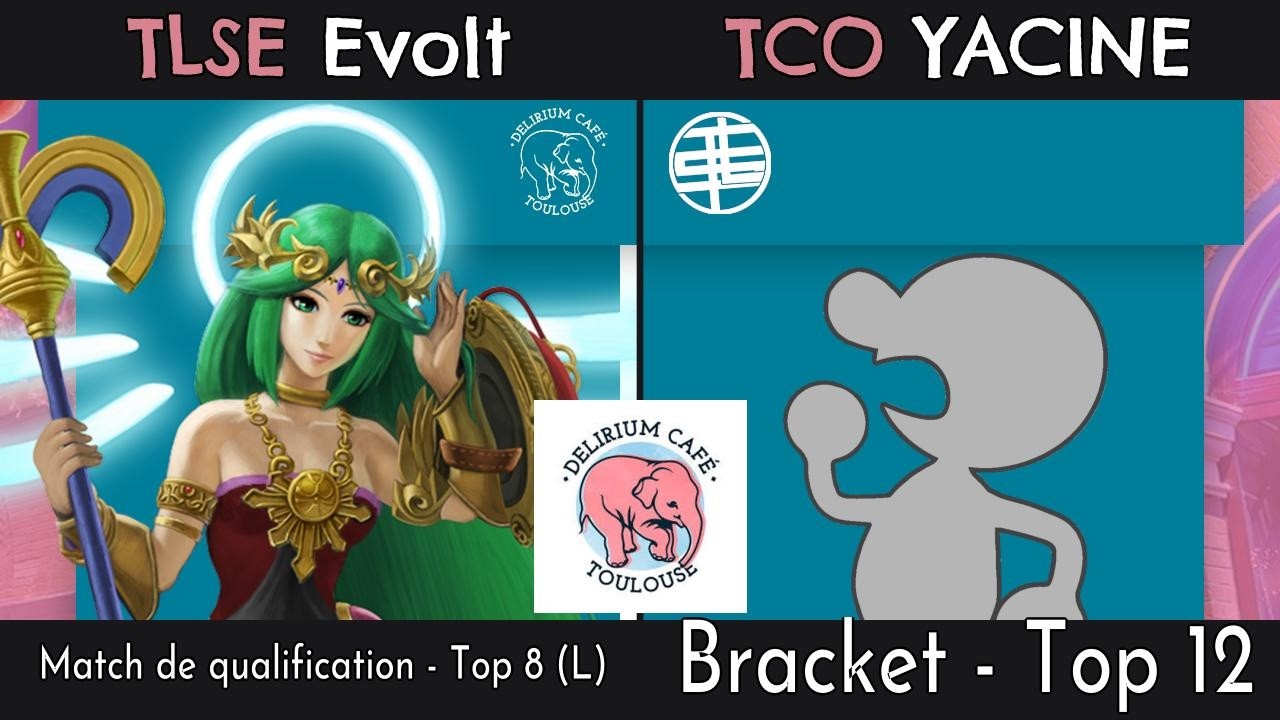 [New Delismash] Bracket - Top 12 - TLSE | Evolt (Palutena) contre TCO | YACINE (Mr. Game & Watch)