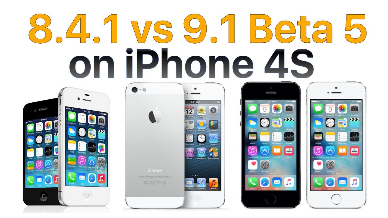 iPhone 4S iOS 9.1 Beta 5 vs iOS 8.4.1