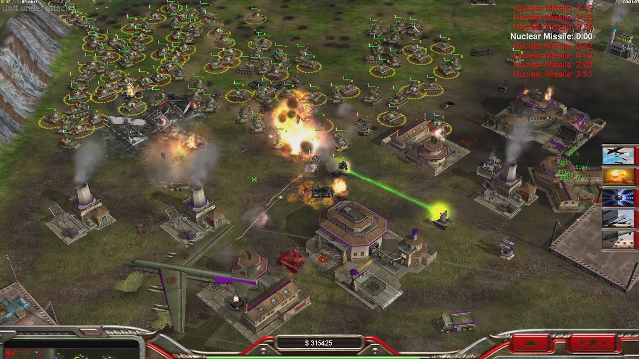 Battlemaster X Gattling — китайский танк — Command & Conquer Generals Zero Hour — 1 против 7, сло...