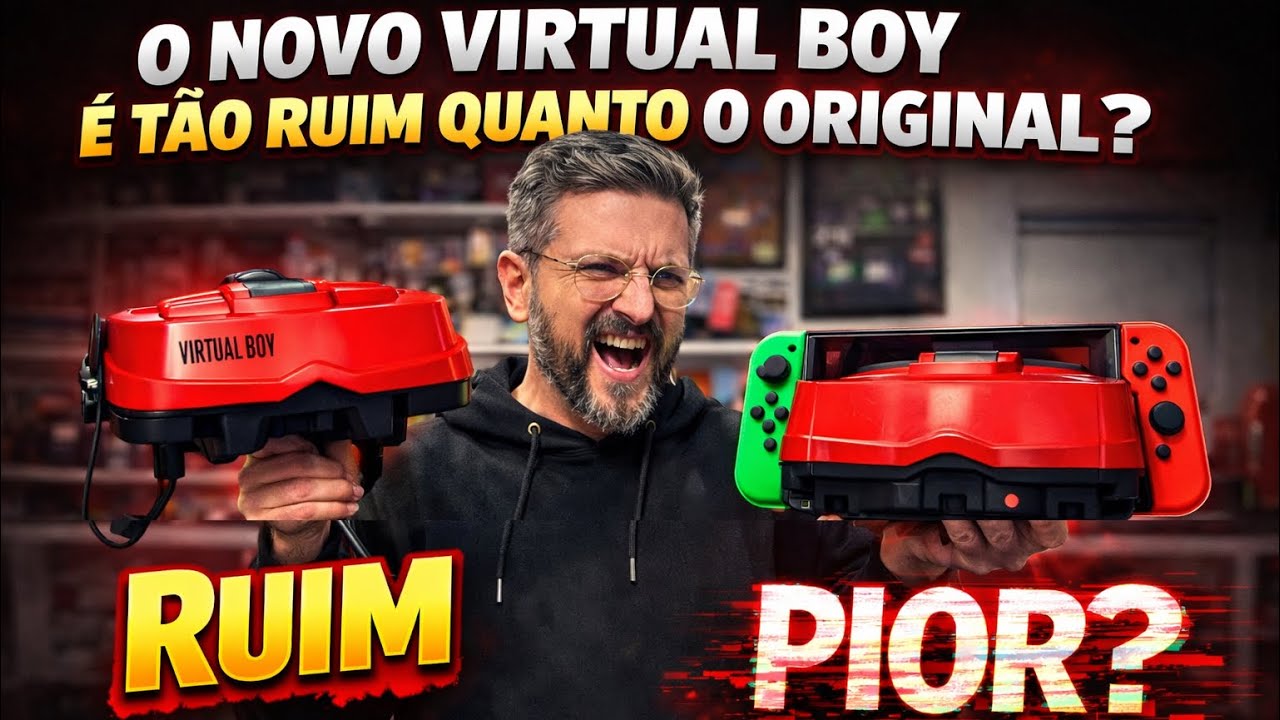 O VIRTUAL BOY voltou no NINTENDO SWITCH…e continua ruim como o original? 