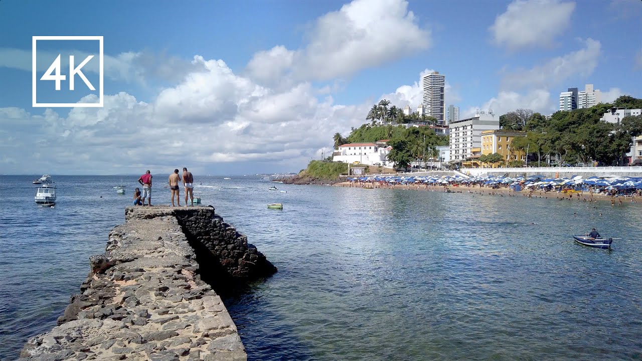 VOCÊ CONHECE O PORTO DA BARRA? Vamos até a ONDINA. SALVADOR - Bahia. 4K Experiência.