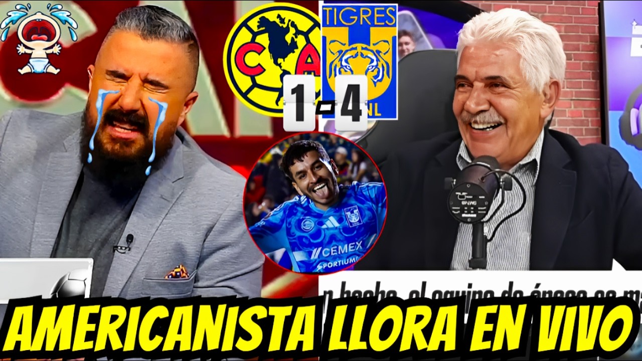 💥😁TIGRES DESTRUYE AL AMÉRICA Y ROMPE TABÚ HISTÓRICO! ¡AMERICANISTA LLORA EN VIVO!  TIGRES UANL HOY