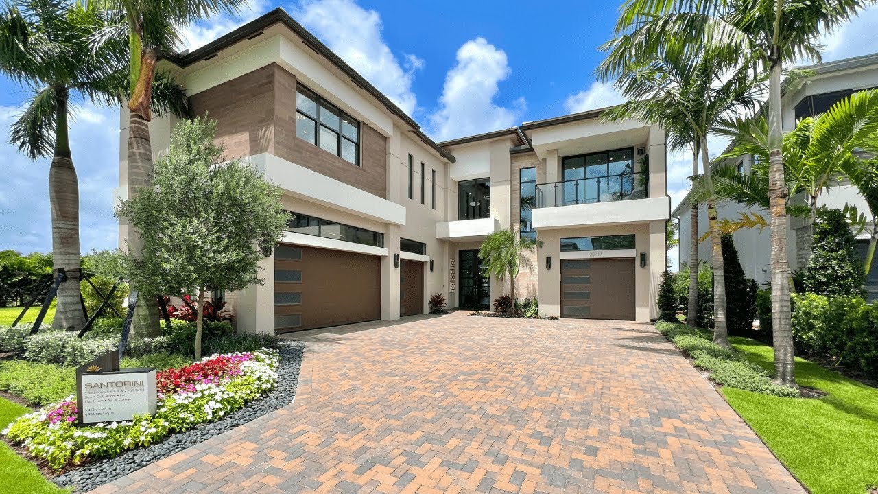 Modern Luxury Community New Construction Home Tour | Boca Raton South Florida | Lotus Edge | 5453 SF
