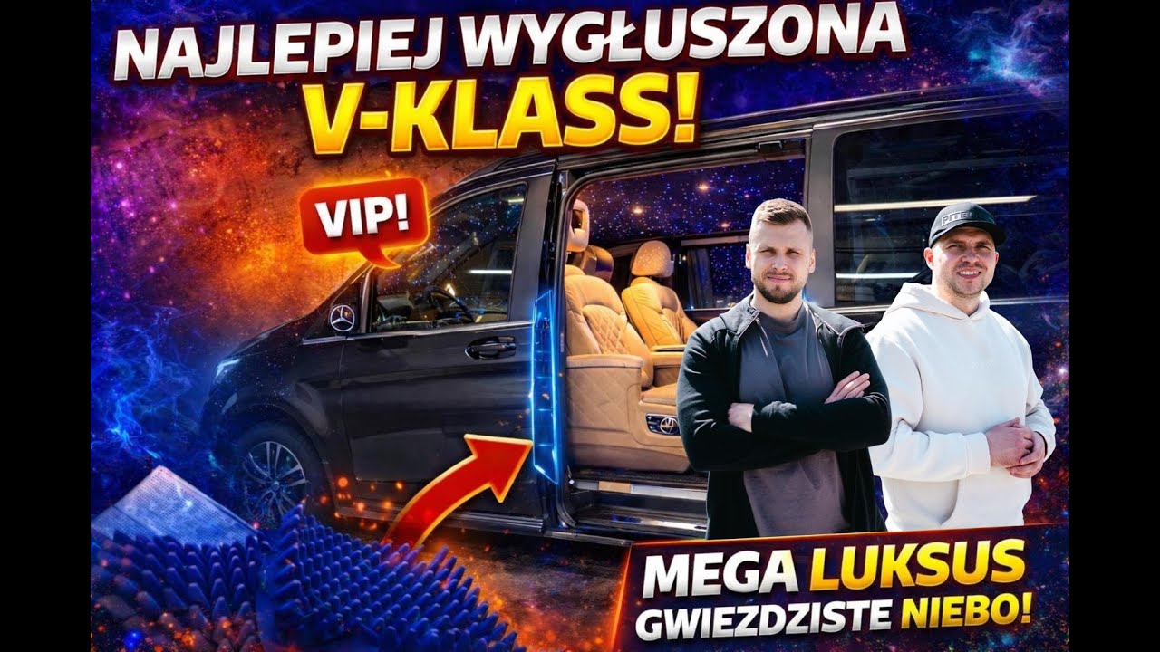 Najlepiej Wyciszona  V-Klasa! Mercedes Benz w447 Luksus VIP i Gwiaździste Niebo!