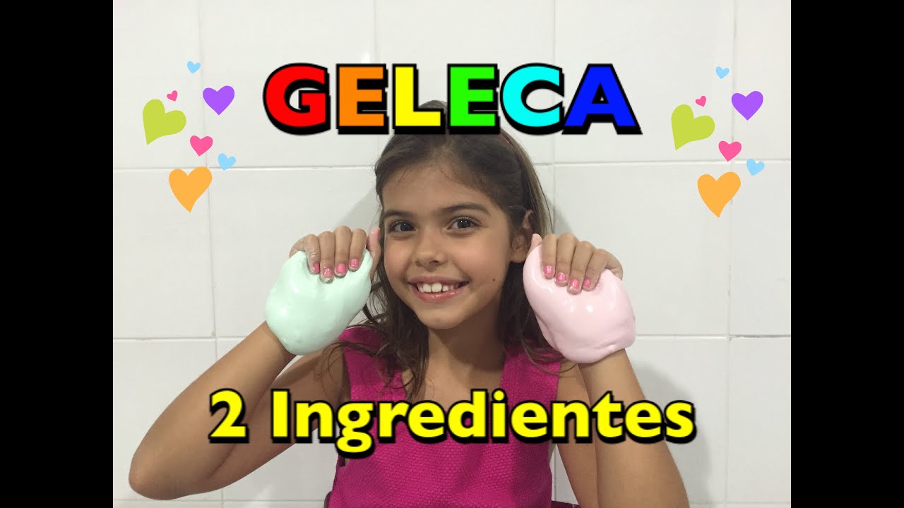 Como fazer Geleca com apenas 2 ingredientes - How to make slime with just 2 ingredients.