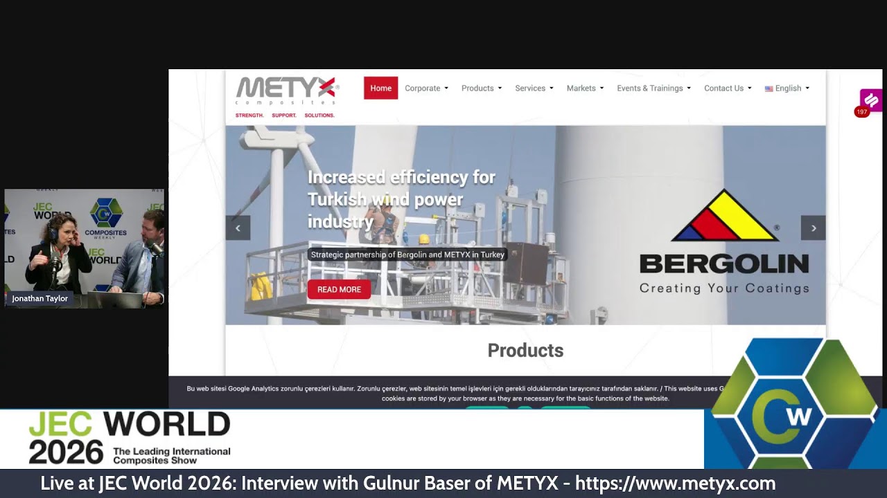 Live at JEC World 2026: Interview with Gulnur Baser of METYX