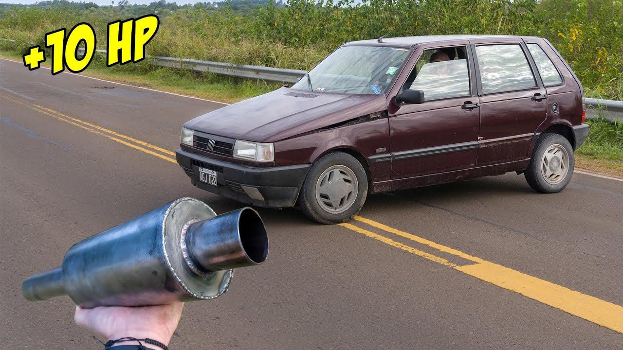 FABRICAMOS ESCAPE CASERO - LO PROBAMOS EN EL FIAT UNO EN LA RUTA - Radialero Team