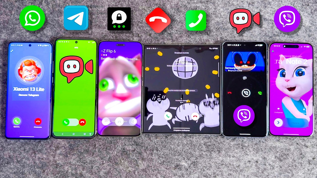 One+ Threema VS Honor WhatsApp VS Pixel Viber VS iPhone JusTalk VS Moto Telegram VS Z Fold 6 Calling